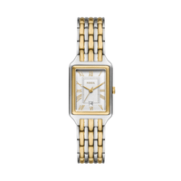 Fossil Raquel Three-Hand Date Two-Tone Stainless Steel Watch ES5368 Watches Fossil