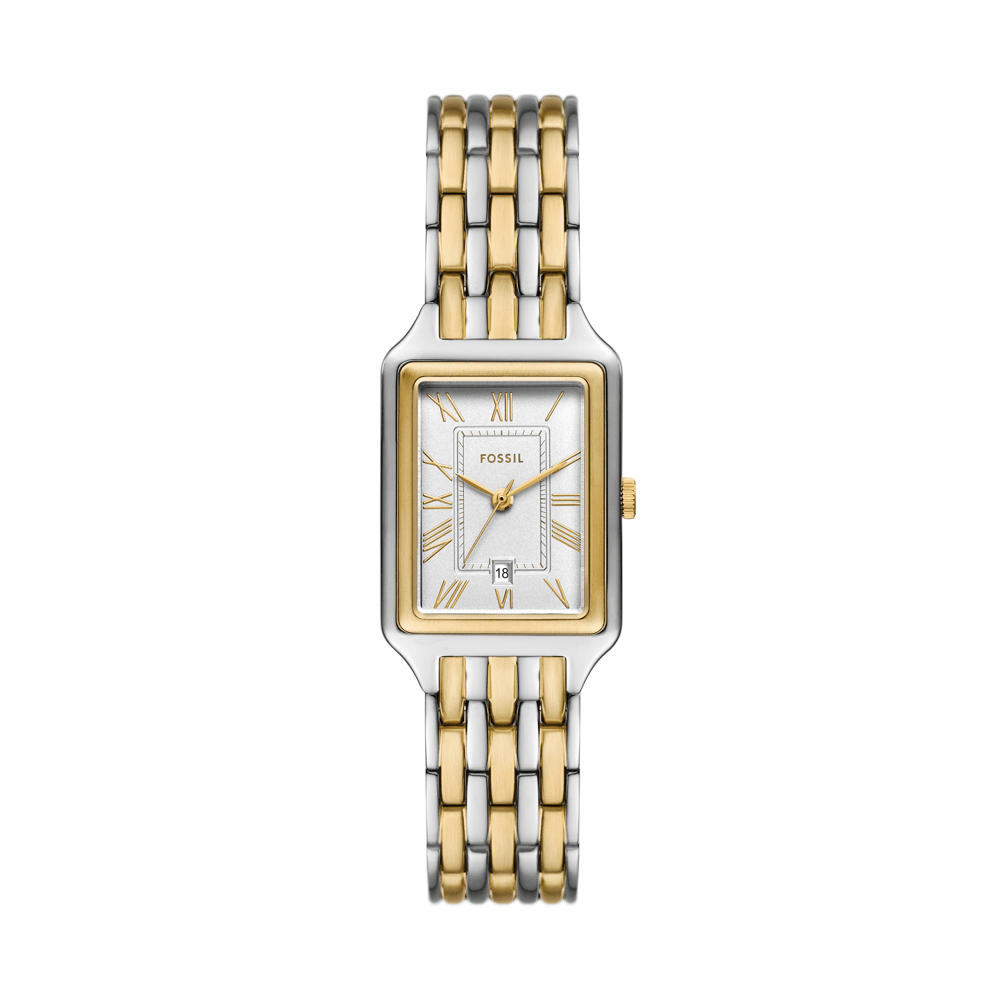 Fossil Raquel Three-Hand Date Two-Tone Stainless Steel Watch ES5368 Watches Fossil