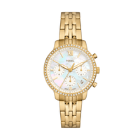 Fossil Neutra Chronograph Gold-Tone Stainless Steel Watch ES5358 Watches Fossil