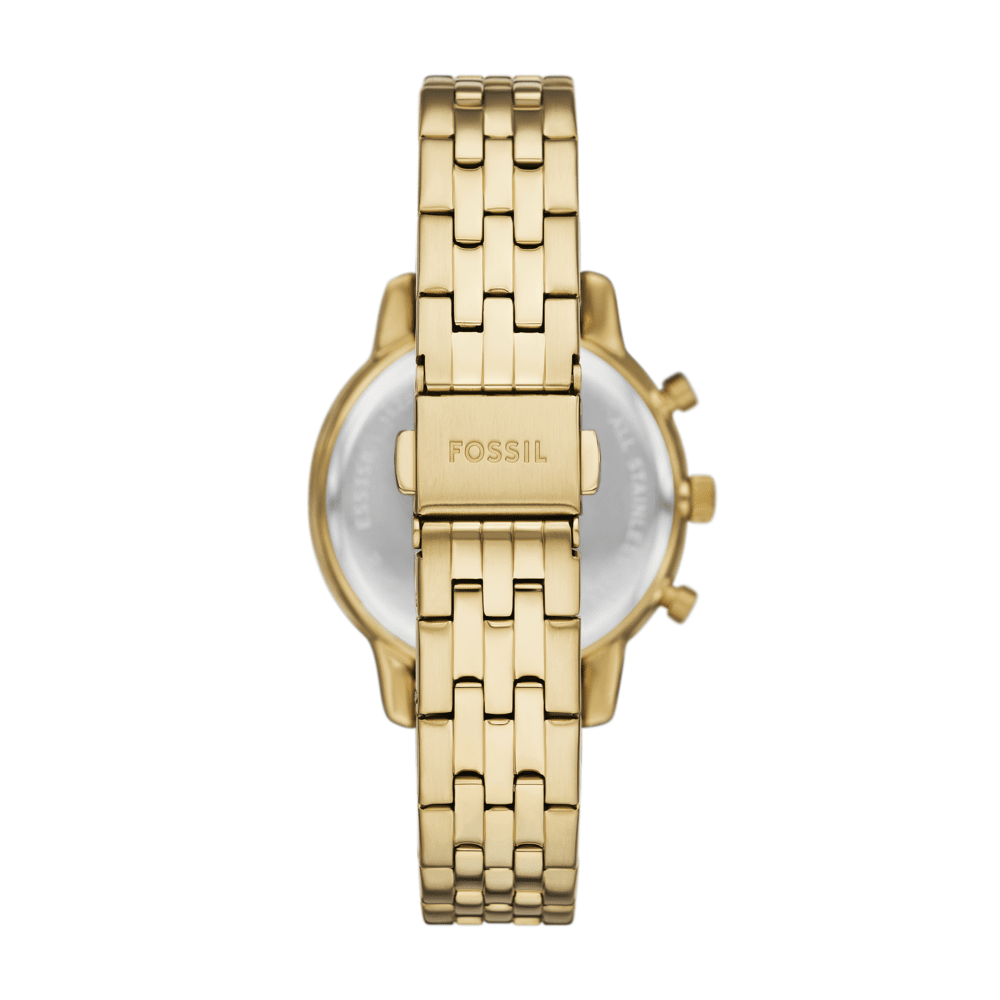 Fossil Neutra Chronograph Gold-Tone Stainless Steel Watch ES5358 Watches Fossil