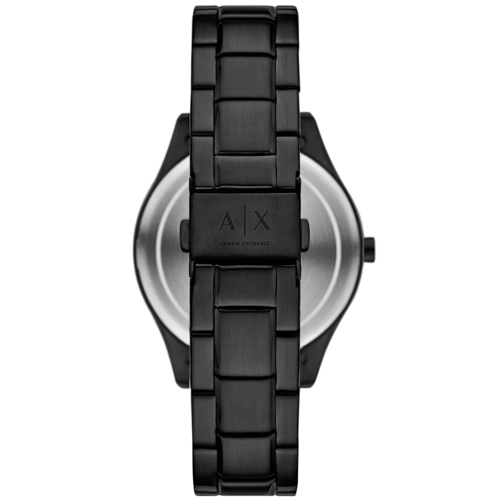 Armani Exchange Multifunction Black Stainless Steel Watch and Necklace Set AX7160SET Watches Armani Exchange