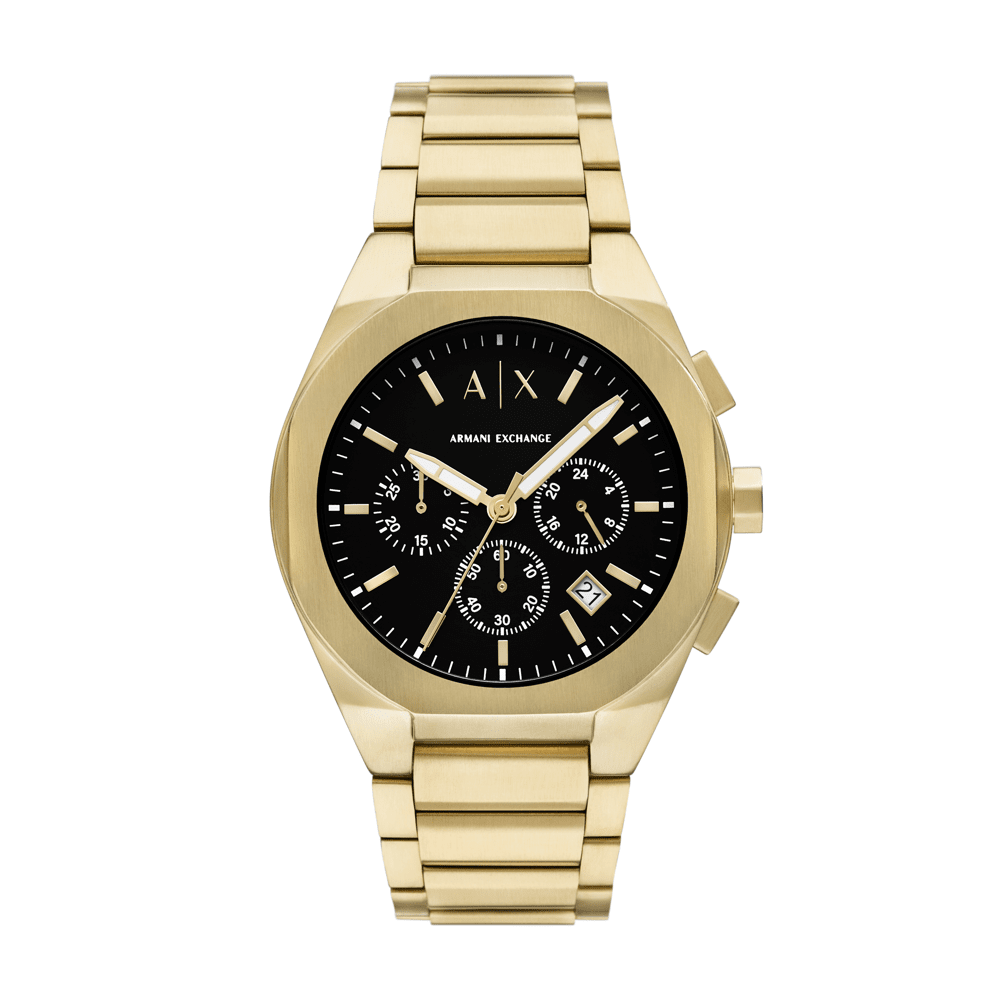 Armani Exchange Chronograph Gold-Tone Stainless Steel Watch AX4180 Watches Armani Exchange