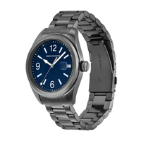Armani Exchange Three-Hand Date Gunmetal Stainless Steel Watch AX1421 Watches Armani Exchange