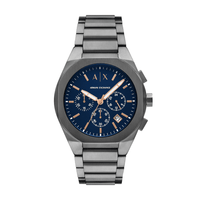 Armani Exchange Chronograph Gunmetal Stainless Steel Watch AX4182 Watches Armani Exchange