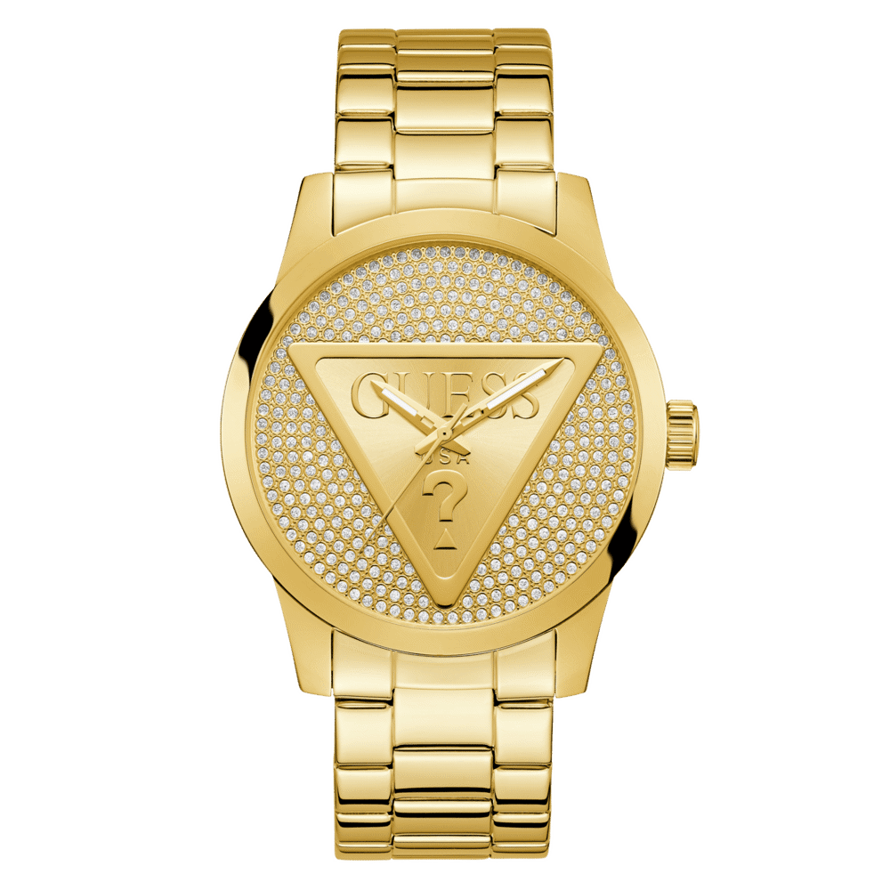 GUESS Men's Gold Tone Analogue Watch GW0915G1 Watches Guess