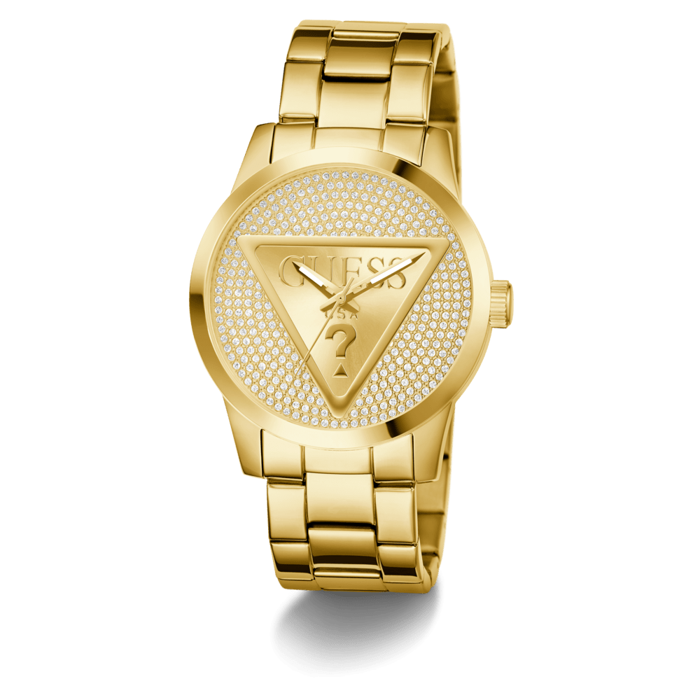 GUESS Men's Gold Tone Analogue Watch GW0915G1 Watches Guess