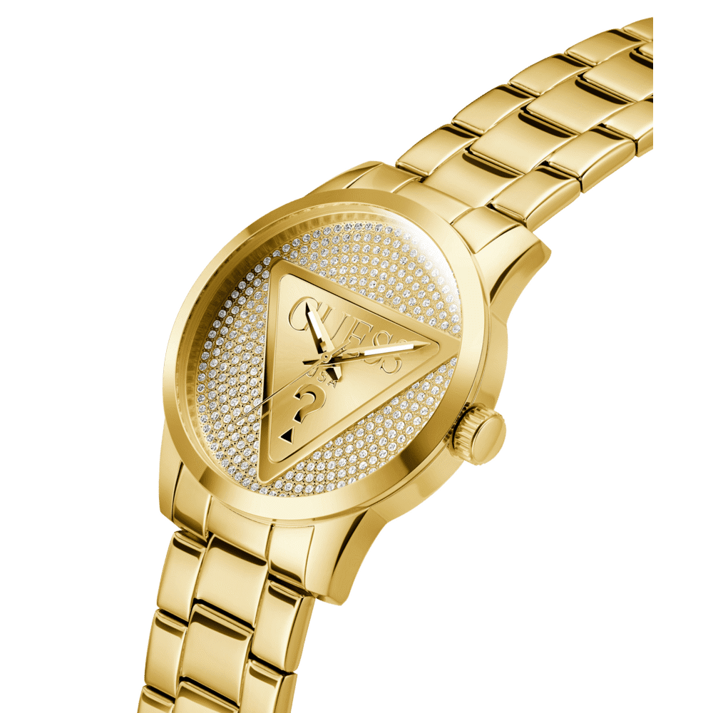 GUESS Men's Gold Tone Analogue Watch GW0915G1 Watches Guess