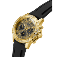 GUESS Men's Black Gold Tone Multi-function Watch GW0909G2 Watches Guess