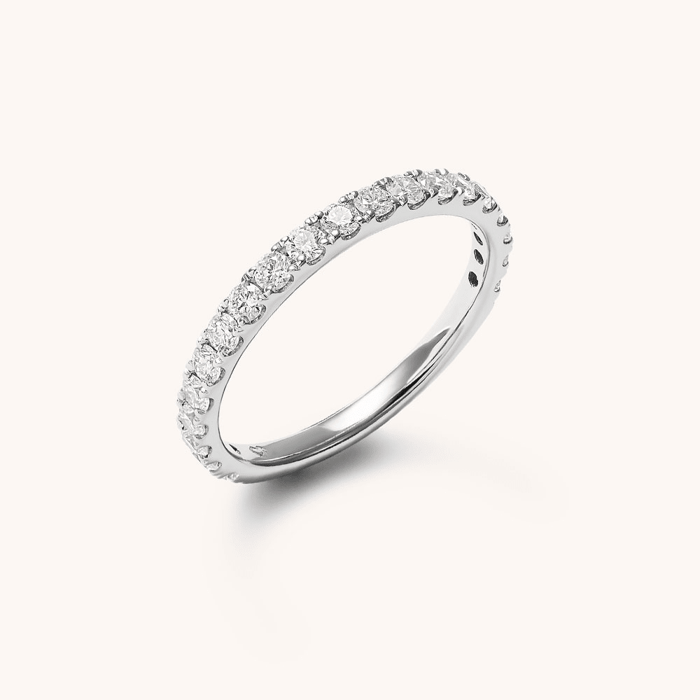 Anniversary Band with 0.62tw of Laboratory-Grown Diamonds in 9kt White Gold Rings Bevilles