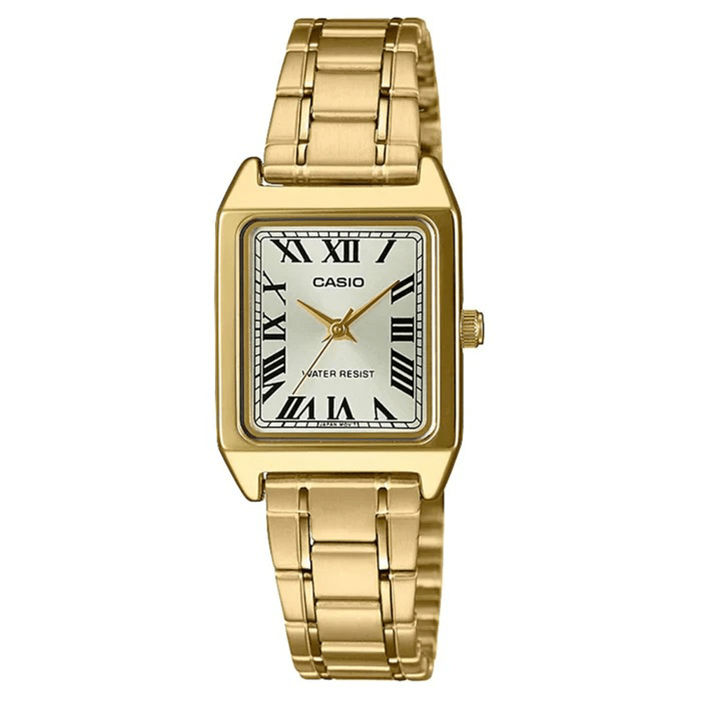 Casio Ladies Analogue Gold Watch LTPV007G-9B Watches Casio