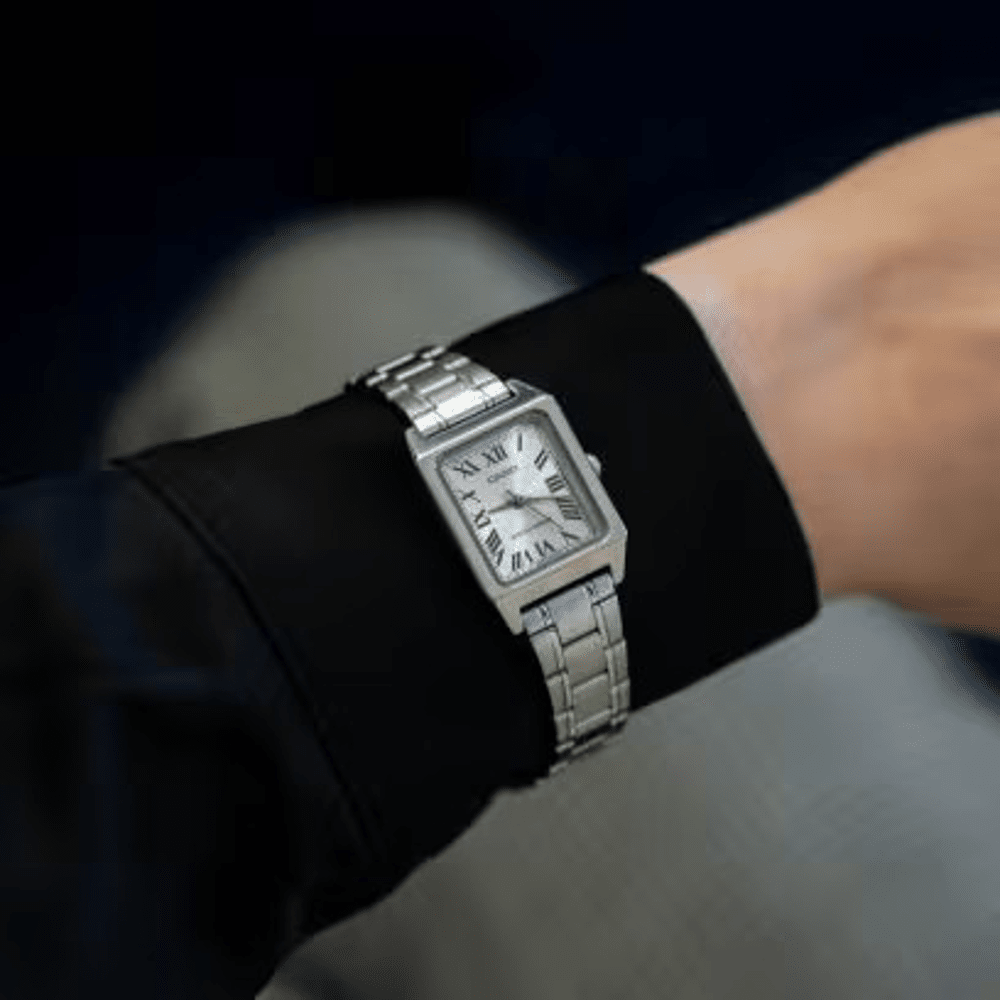 Casio Ladies Vintage Silver Watch LTPV007D-7B Watches Casio