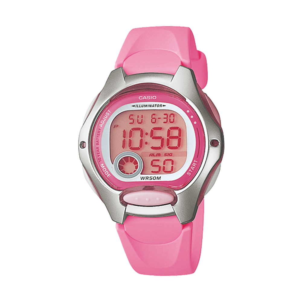 Casio Ladies Pink Digital Watch LW200-4B Watches Casio