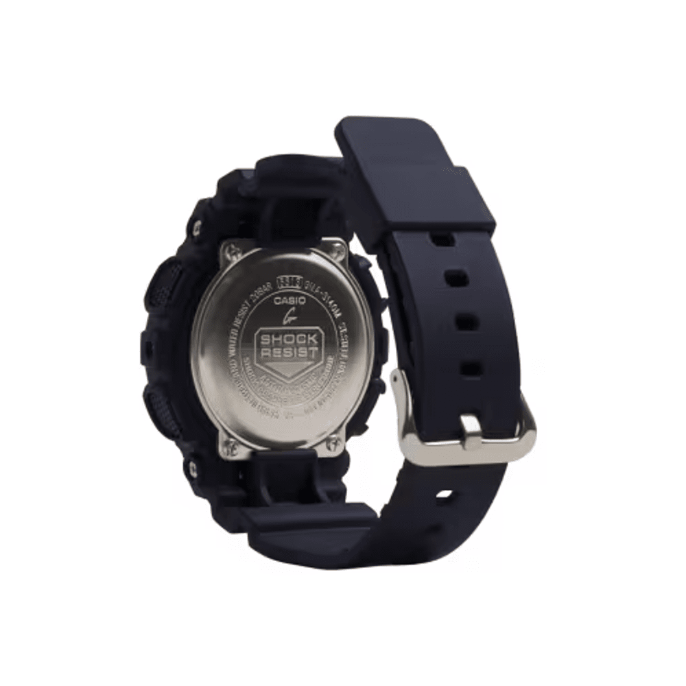Casio G Shock Ladies Black and Gold Watch GMAS140M-1A Watches Casio G Shock