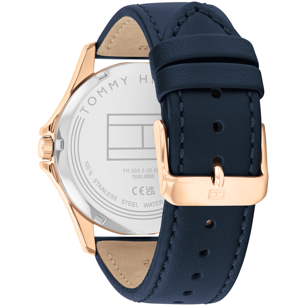 Tommy Hilfiger Bruce Blue Leather Navy Dial Men's Watch 1792189 Watches Tommy Hilfiger