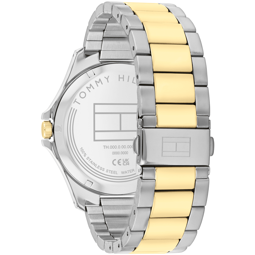 Tommy Hilfiger Bruce Two Tone Stainless Steel Green Dial Men's Watch 1792192 Watches Tommy Hilfiger