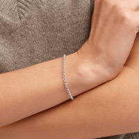19cm Round Belcher Bracelet in Sterling Silver Bracelets Bevilles