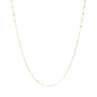 45cm Faceted Paperclip Chain in 9kt Yellow Gold Necklaces Bevilles