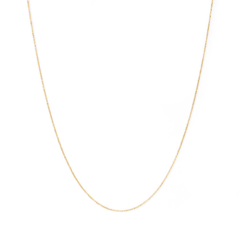 45cm Diamond Cut Singapore Chain in 9kt Yellow Gold Necklaces Bevilles