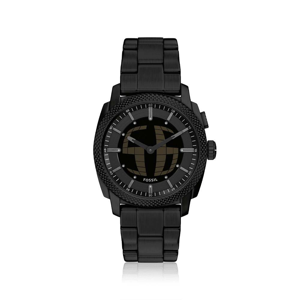 Fossil Machine Big Tic Black Tone Watch FS6156