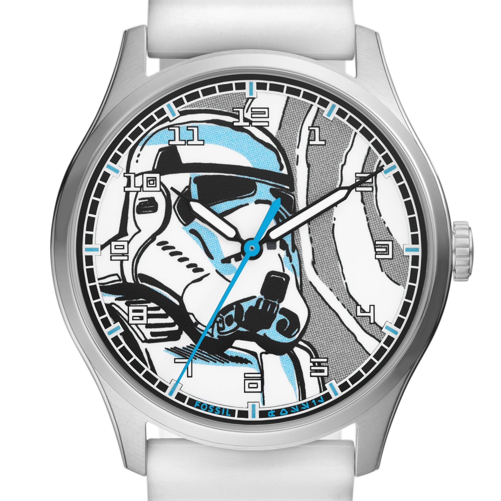 Fossil Special Edition Star Wars Stormtrooper Three-Hand White Silicone Watch SE1108 Watches Fossil