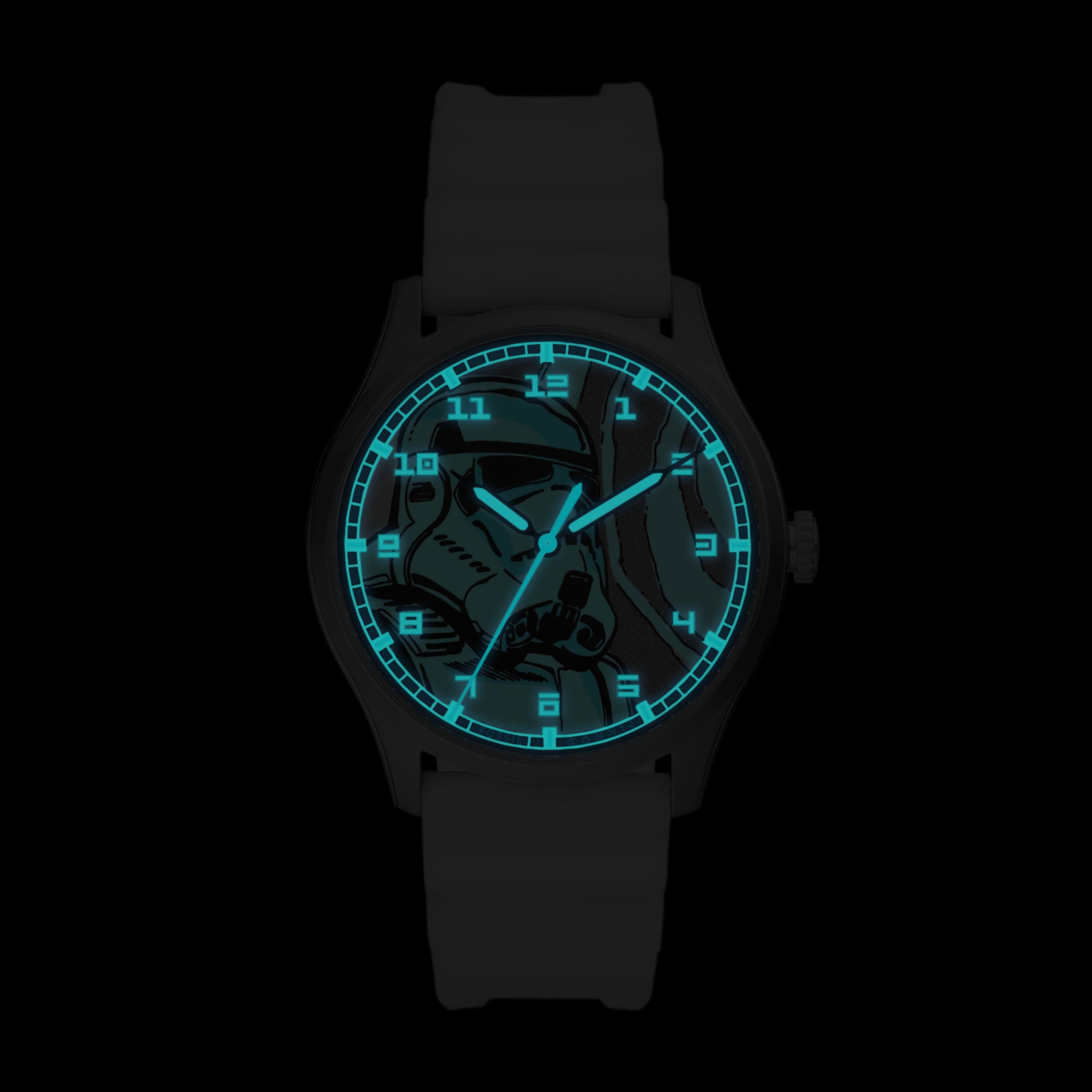 Fossil Special Edition Star Wars Stormtrooper Three-Hand White Silicone Watch SE1108 Watches Fossil