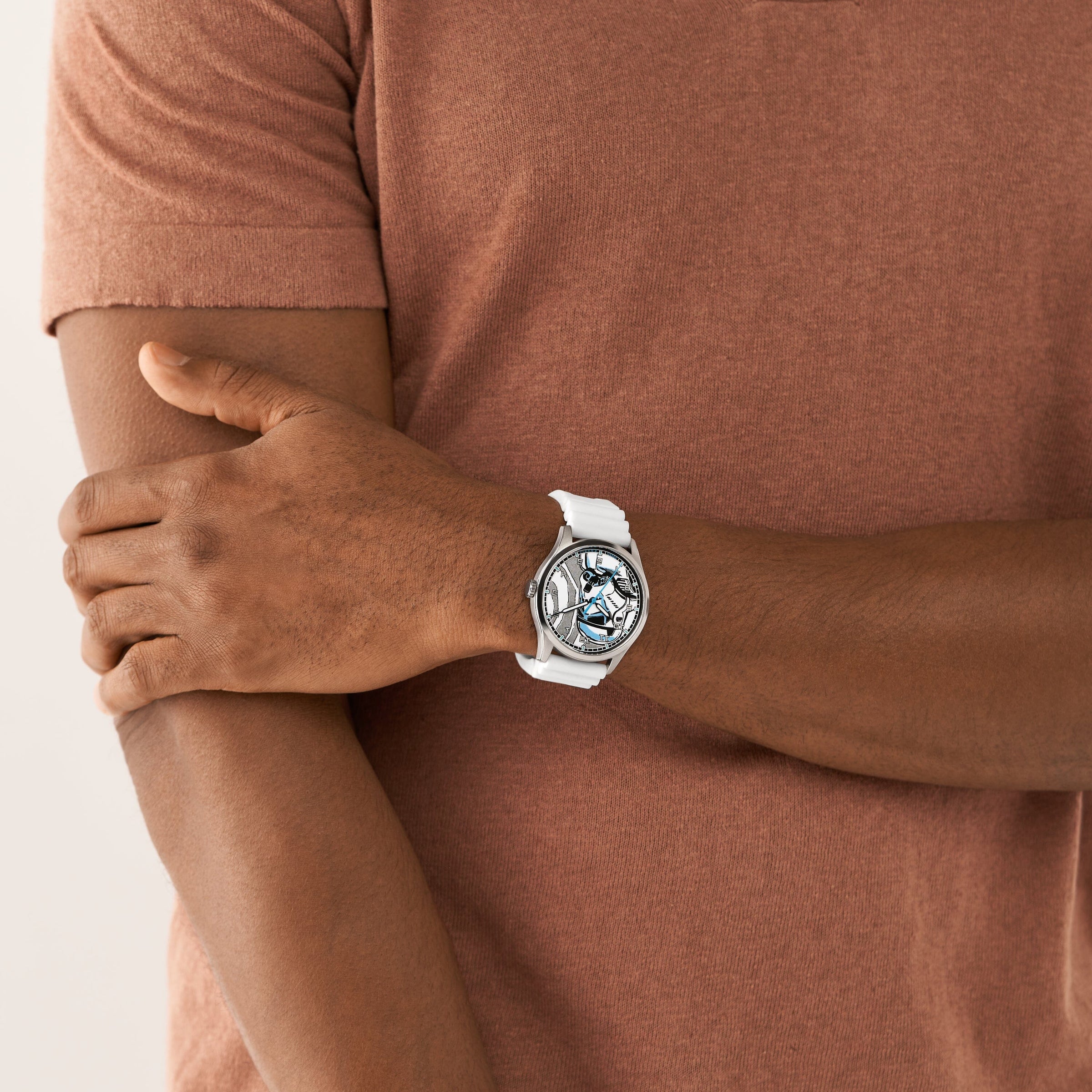 Fossil Special Edition Star Wars Stormtrooper Three-Hand White Silicone Watch SE1108 Watches Fossil