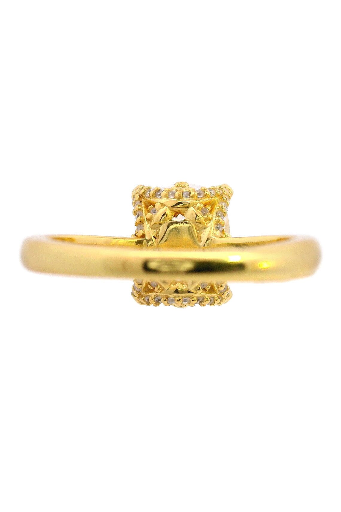 SYDNEY SOIRÉE ELAINE CUSHION CUT RING GOLD Bevilles Jewellers