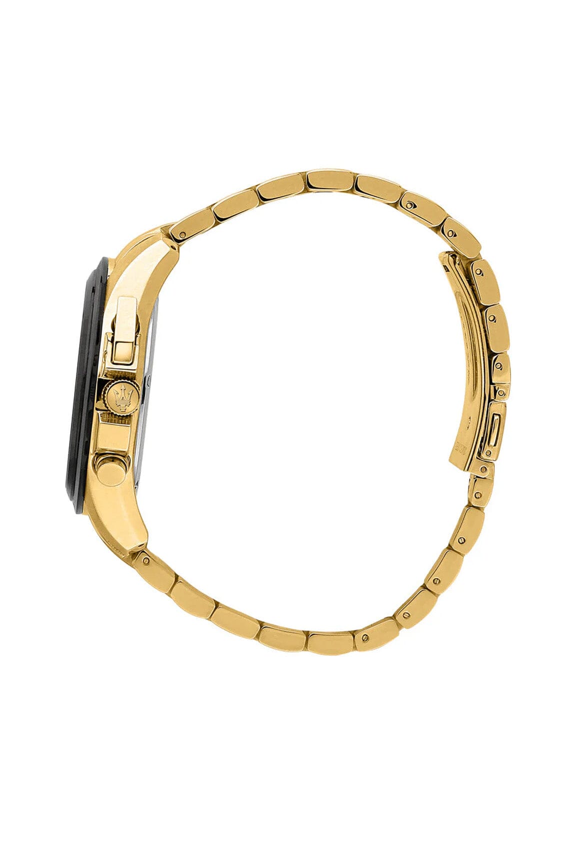 Maserati Traguardo 45mm Chronograph Gold Stainless Steel Strap Watch Watches Maserati