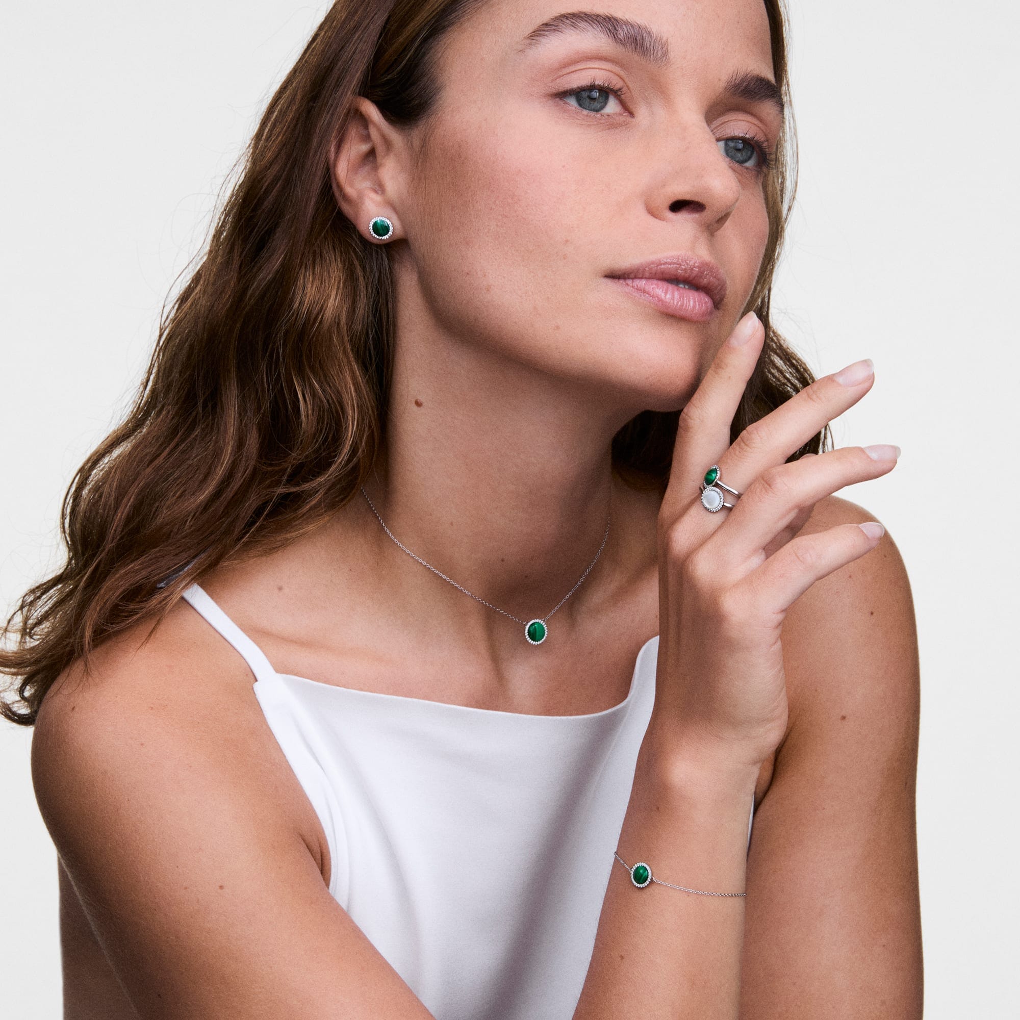 Daniel Wellington Audrey Ring Jade Silver Rings Daniel Wellington