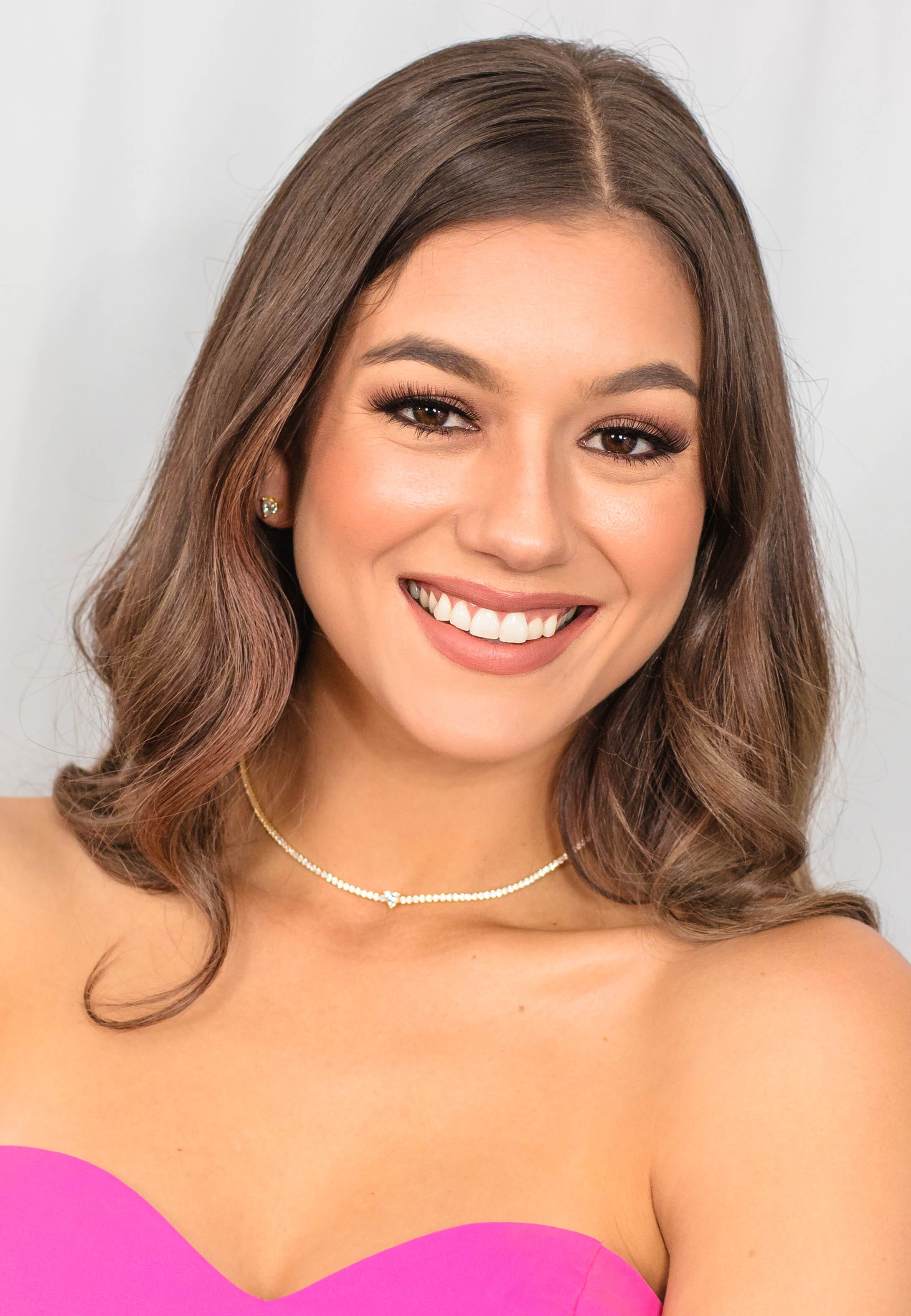 SWEETHEART TENNIS NECKLACE GOLD 42CM Bevilles Jewellers