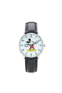 Disney Icon Mickey Collectors Edition 38mm Black Leather Watch Watches Disney