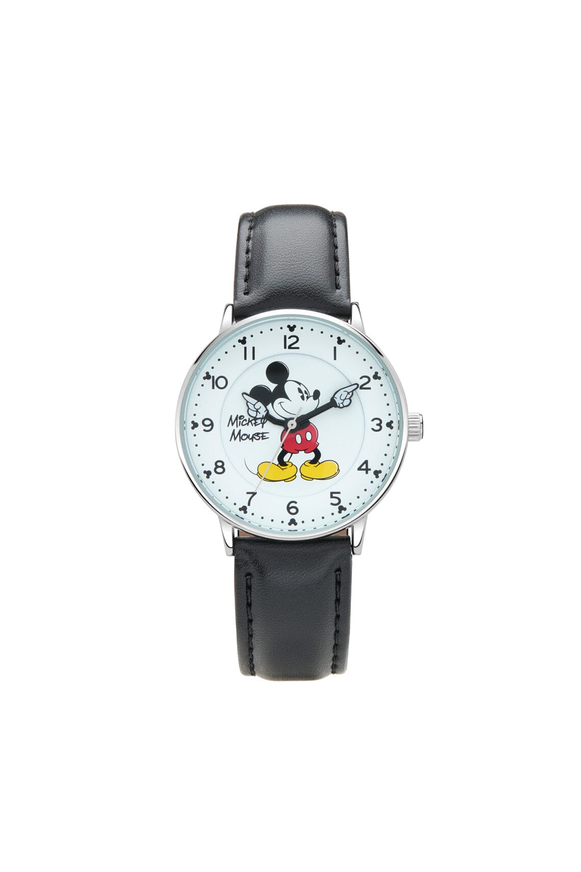 Disney Icon Mickey Collectors Edition 38mm Black Leather Watch Watches Disney