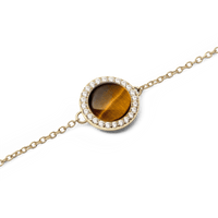 Daniel Wellington Audrey bracelet Tiger Eye Gold Bracelets Daniel Wellington