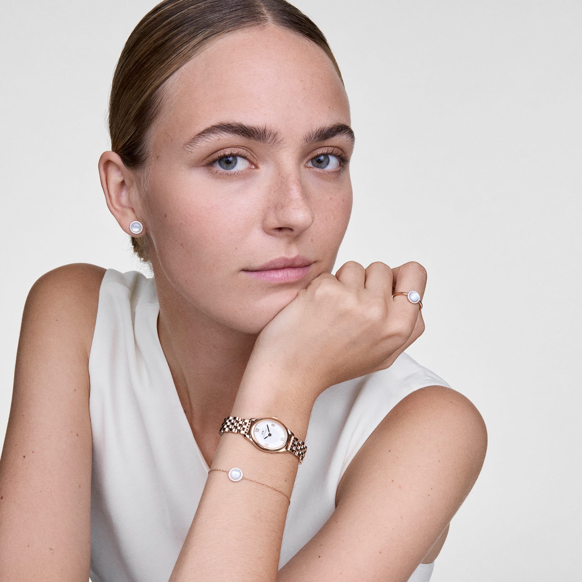 Daniel Wellington Audrey bracelet Mother of Pearl Silver Bracelets Daniel Wellington