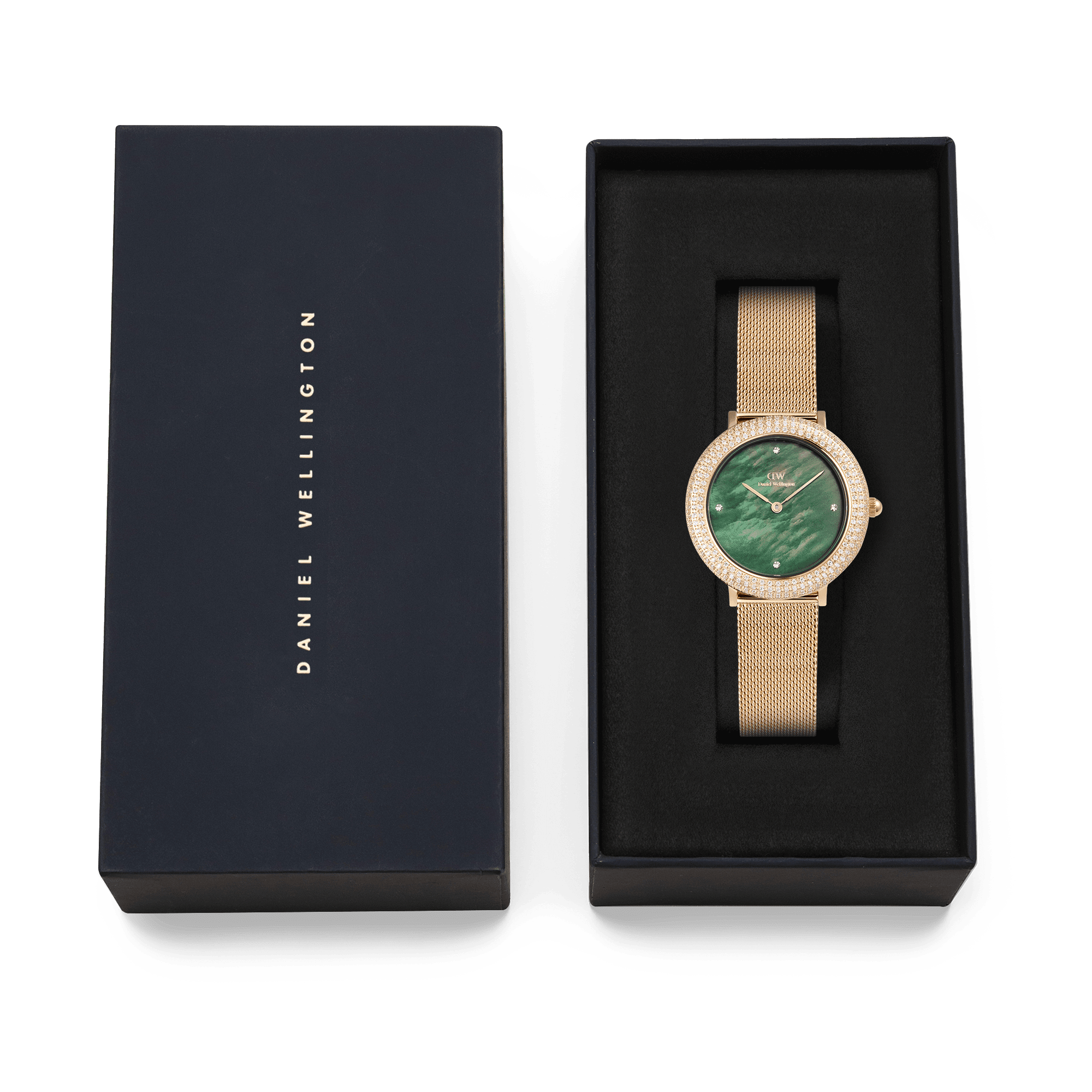 Daniel Wellington Crystalline Bezel Evergold Green Watch Watches Daniel Wellington