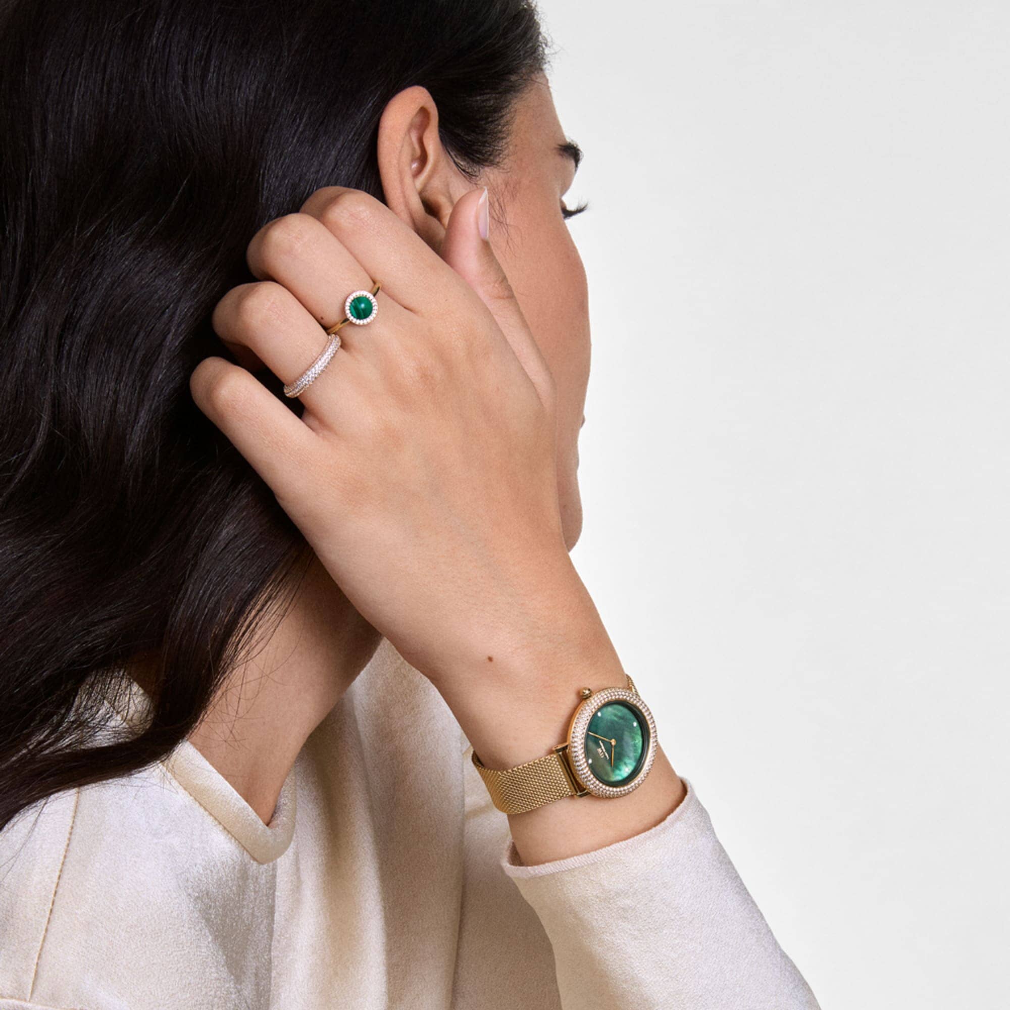 Daniel Wellington Crystalline Bezel Evergold Green Watch Watches Daniel Wellington