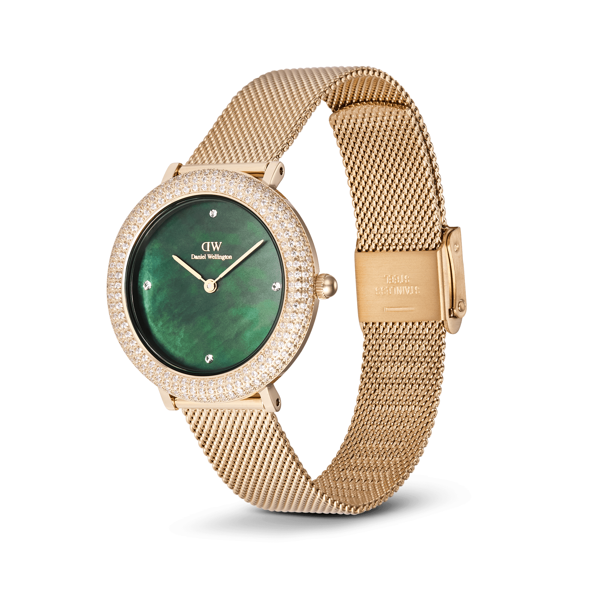 Daniel Wellington Crystalline Bezel Evergold Green Watch Watches Daniel Wellington