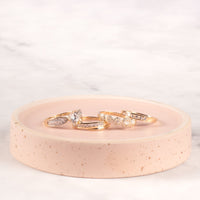 9ct Yellow Gold Cubic Zirconia Ring with Tapered Shoulders Rings Bevilles