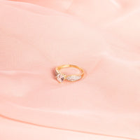 9ct Yellow Gold Cubic Zirconia Ring with Tapered Shoulders Rings Bevilles