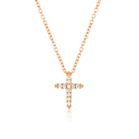 Georgini Rock Star Cross Rose Gold Pendant Georgini