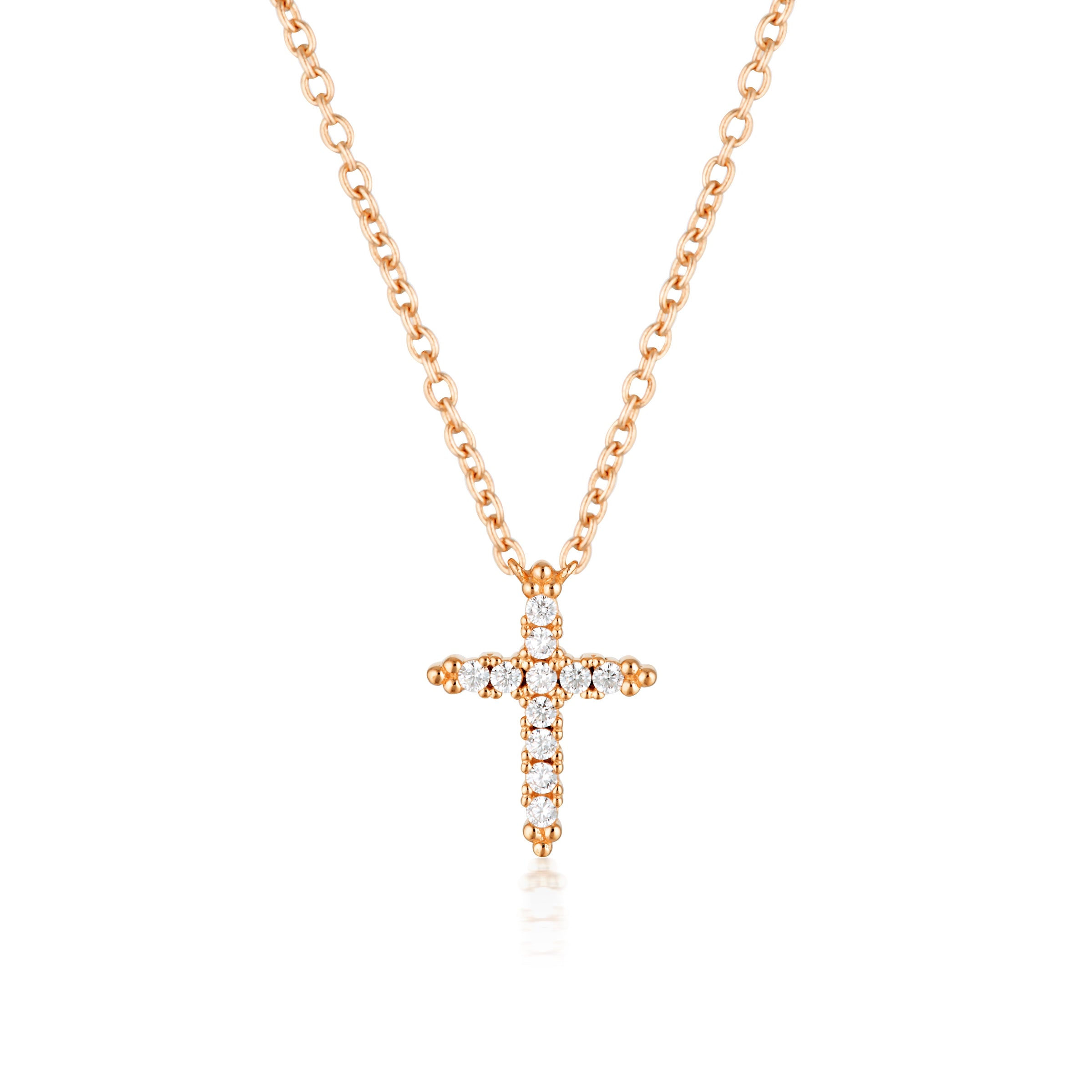 Georgini Rock Star Cross Rose Gold Pendant Georgini