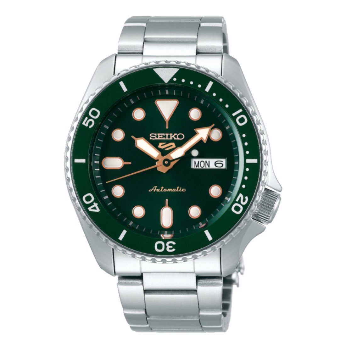Seiko Automatic Green Face Men's Watch SRPD63 Watches Seiko