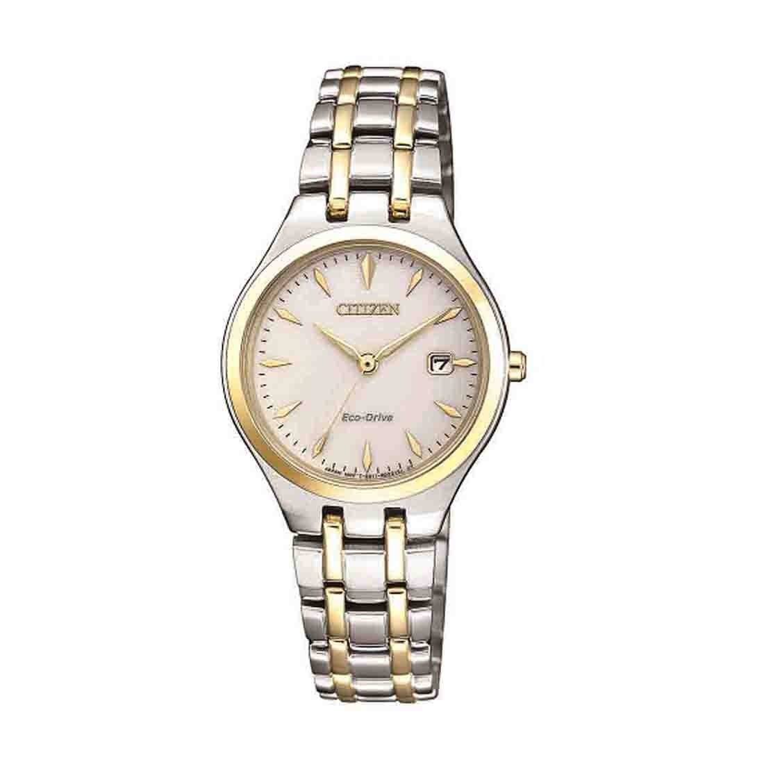 Citizen Eco Drive Ladies Two Tone Watch EW2484-82B Watches Citizen