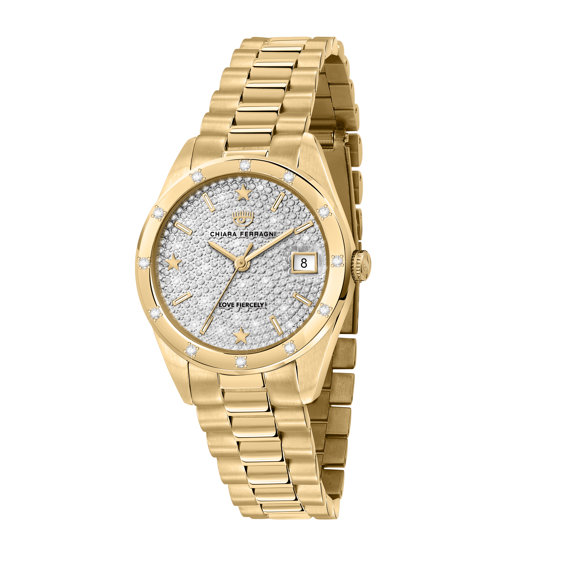 Chiara Ferragni Everyday Gold Glitter 32mm Watch Bevilles Jewellers