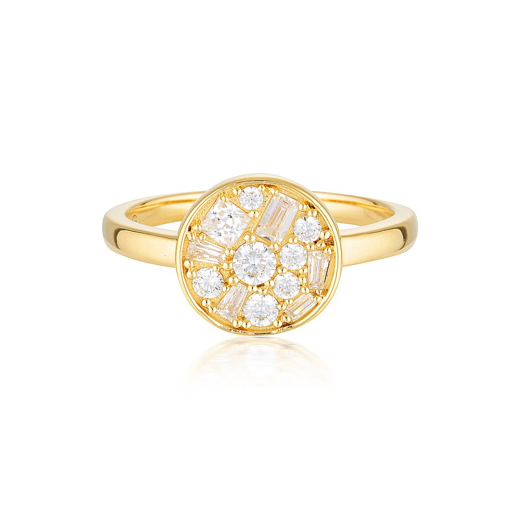 Georgini Mosaic Disc Gold Ring main image 0