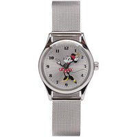 Disney Petite Minnie Silver Milanese Mesh Watch Bevilles Jewellers