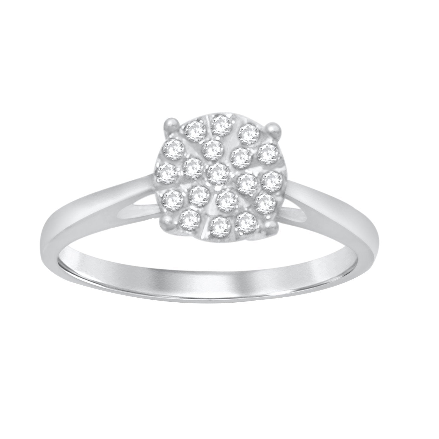 Martina Ring with 1/4ct of Diamonds in 9ct White Gold Rings Bevilles
