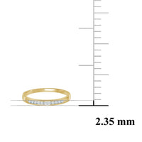 9ct Yellow Gold Diamond Channel Set Ring Rings Bevilles