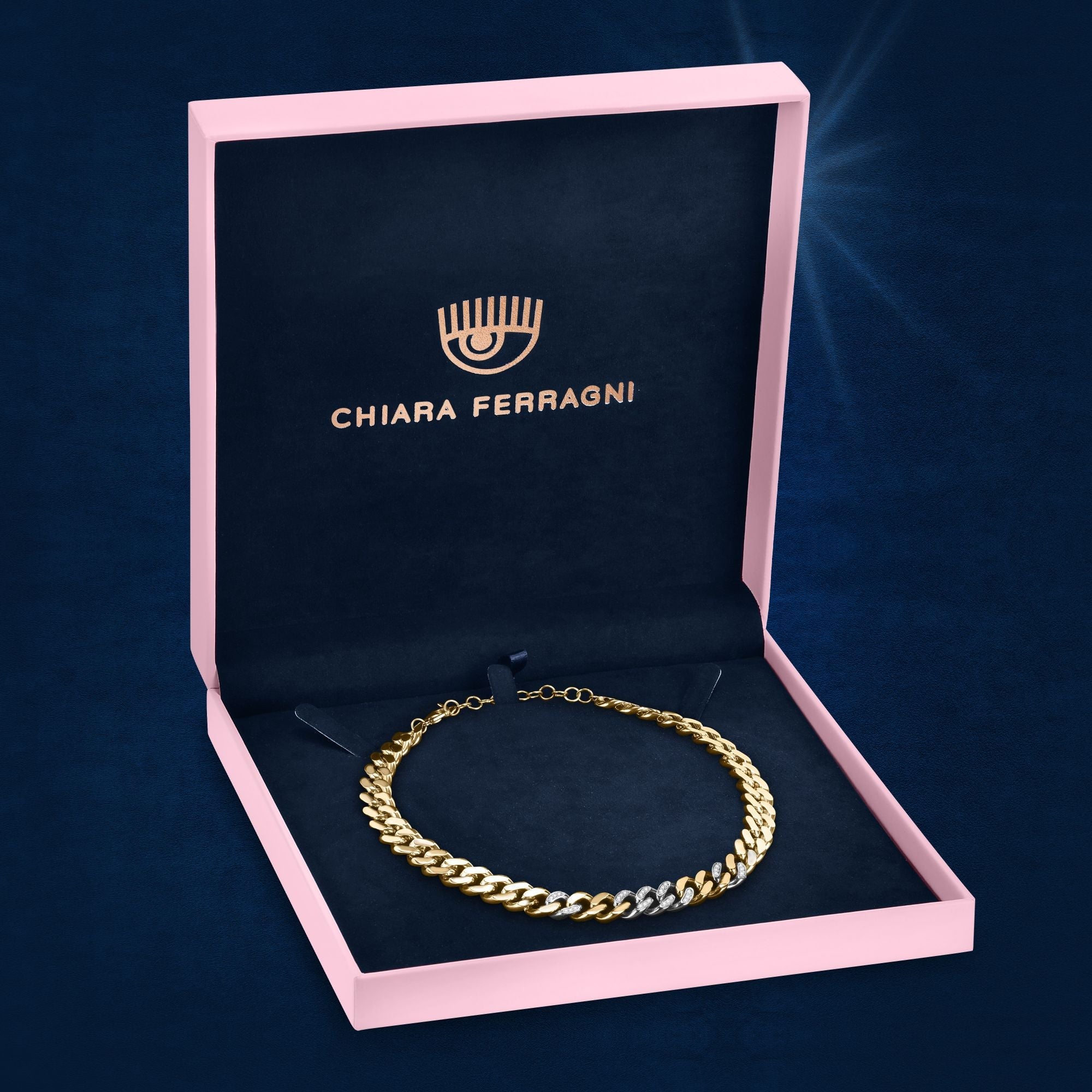 Chiara Ferragni Chain Collection Gold Necklace Bevilles Jewellers