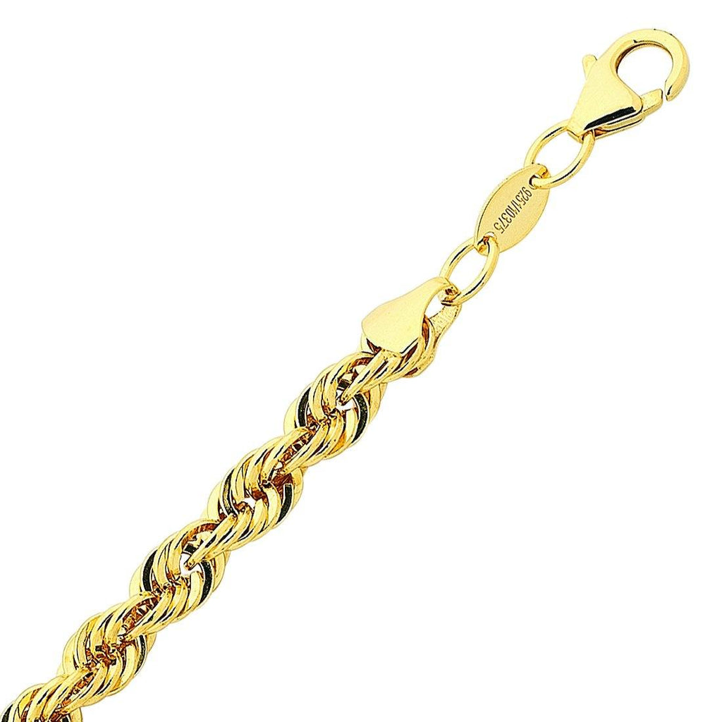 9ct Yellow Gold Silver Infused Necklace Bevilles Jewellers
